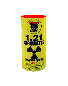 1.21 GIGAWATTS 200 Gram Fountain By Black Cat Fireworks
